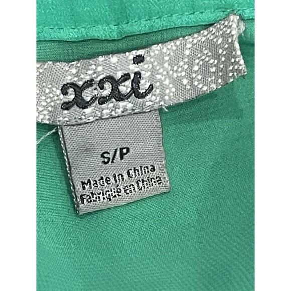 Ladies Green XXI Silk Dress Beach Resort wear Tunic Style Coastal Embroidery SM - Picture 6 of 6